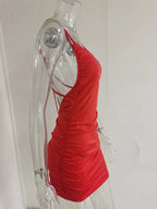 Sexy Sleeveless Sequin Mini Dress Women 2026 Summer Fashion V-neck Solid Color Party Nightclub Vestidos Elegant Evening Dresses