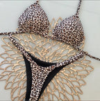Brazilian Bikini Set Sexy Push Up Swimsuit Two Piece Triangle Tie Side Bottoms Beach Swimming Wear Bathing Suit Women