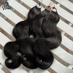 NABI Pre-Separated Crochet Human Hair Bundle Miracle Knots Braiding 14-18inch Water Wave Curly 100% Human Hair for Women