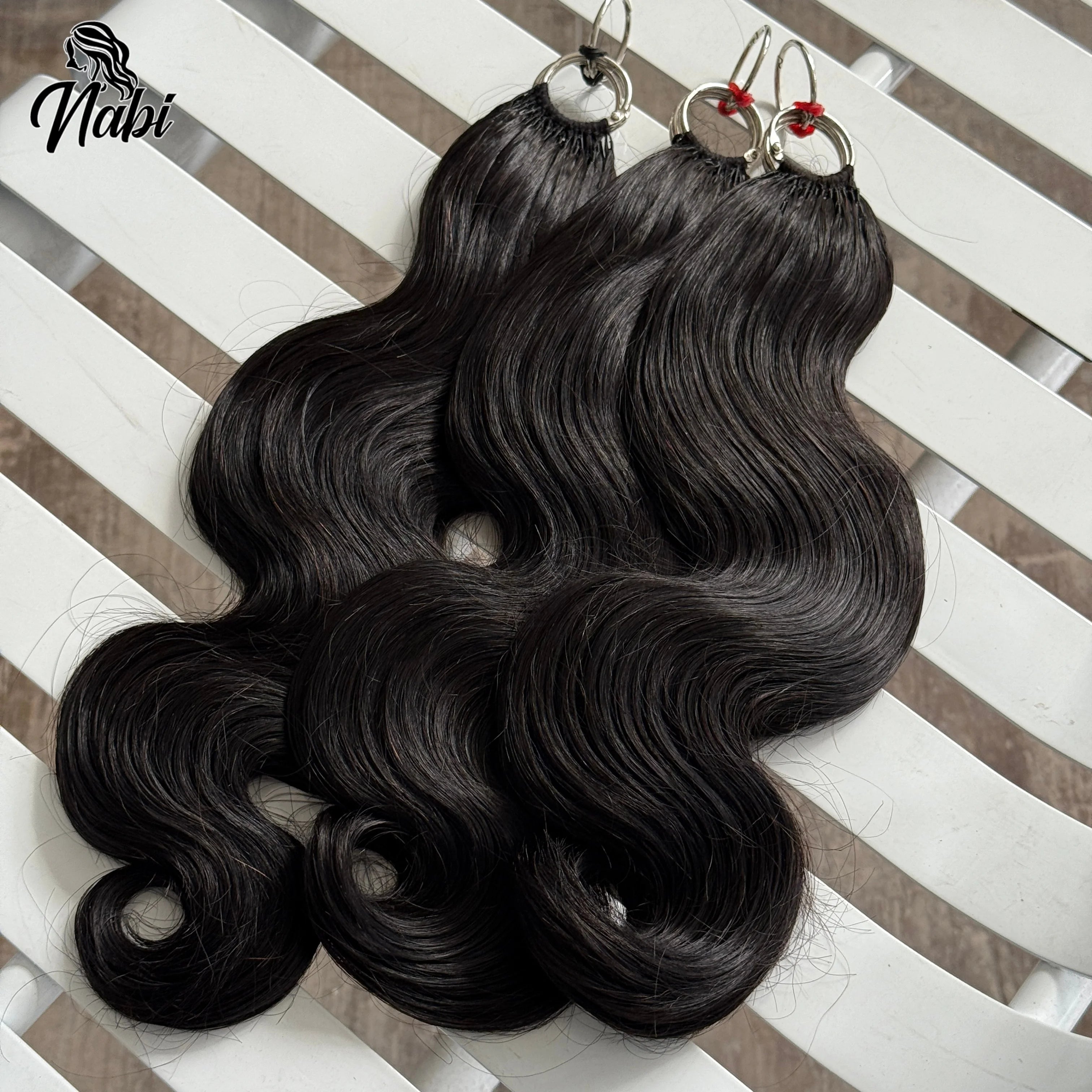 NABI Pre-Separated Crochet Human Hair Bundle Miracle Knots Braiding 14-18inch Water Wave Curly 100% Human Hair for Women