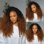 Pre Separated Kinky Curly Crochet Human Hair Extensions Knotless Miracle Knots TB30 Afro Kinky Feather Crochet Hair For Braids