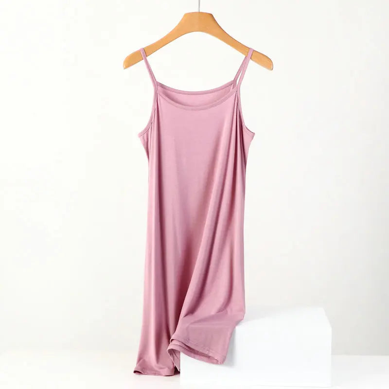 XL-8XL Vestido Mujer Plus Size Sling Night Dress Women Sexy Cotton Nightgowns Female Loose Homewear Nightshirt ночнушка женская