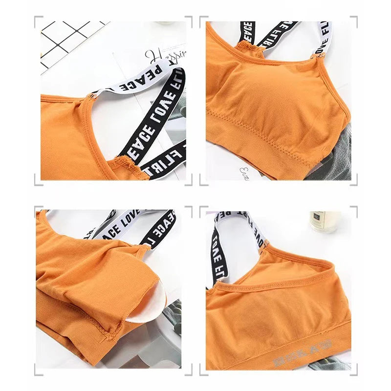 Push Up Sports Bra – Fitness Yoga Tank Top