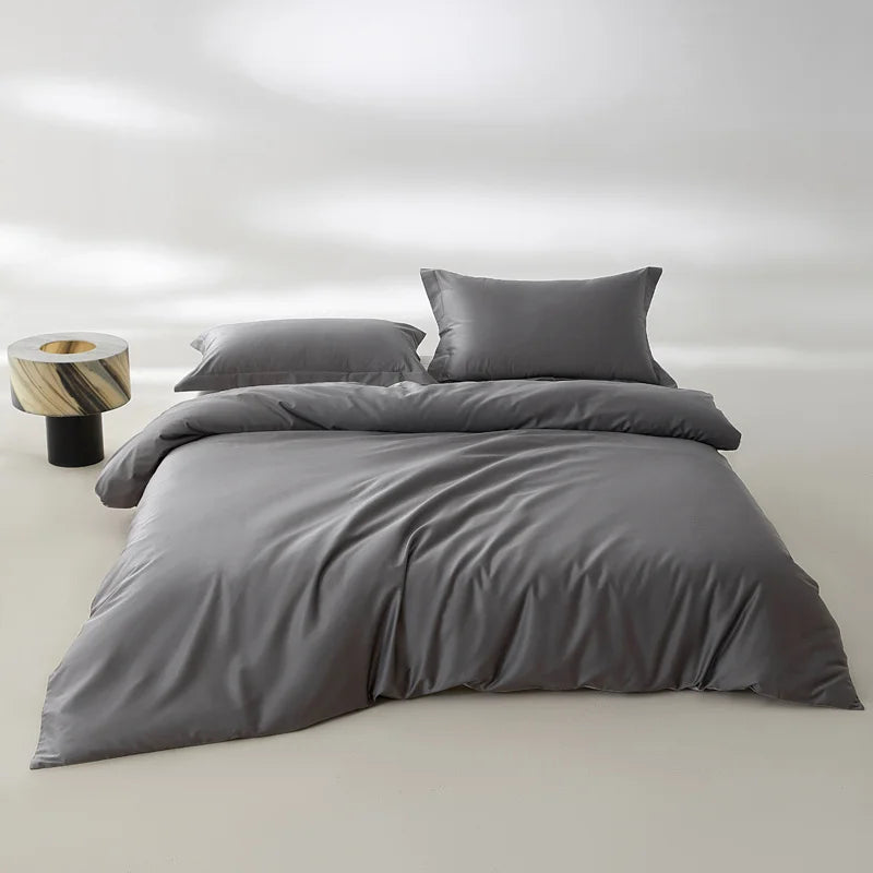 1pc Egyptian Cotton Duvet Cover Solid Color 100% Cotton 800 Thread Count Quilt Cover Korean Minimalist Style Bedding Ultra Soft