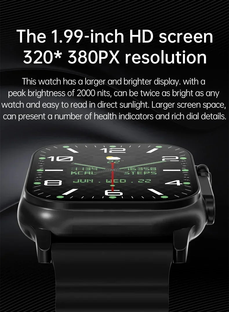 New Smartwatch Men 49mm Series 8 2.3"AMOLED Screen NFC Compass Waterproof For Apple Watch IWO Ultra 8 Smart Watches 2026 Android
