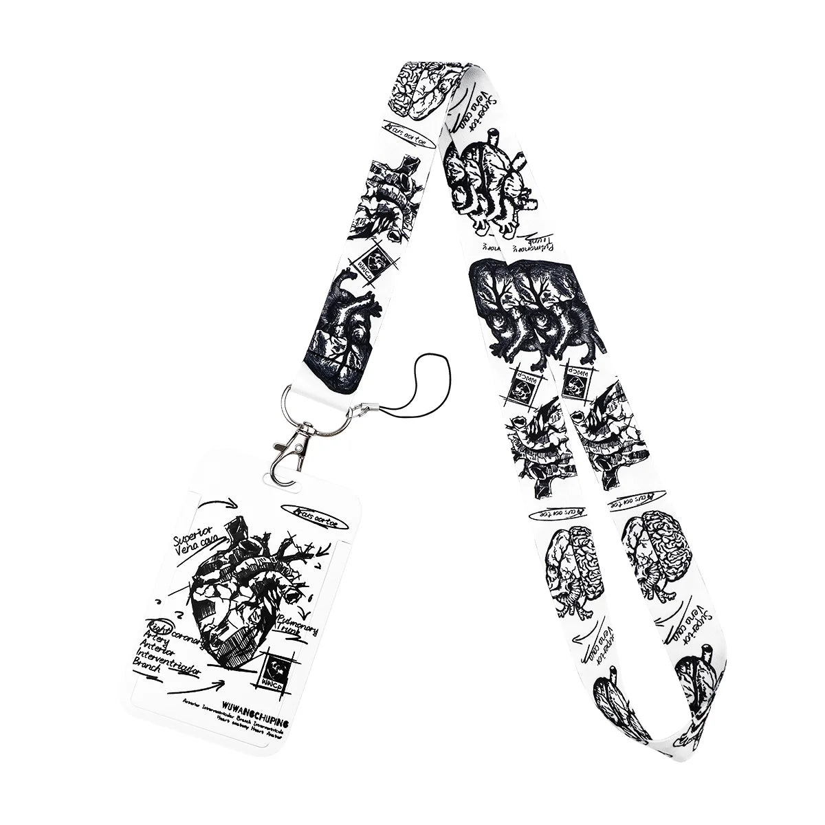 Heart Credential Holder Medical Lanyards for Key Neck Strap For Card Badge Gym Keychain Keyring Accessories Nurse Doctor Gifts Secondary image