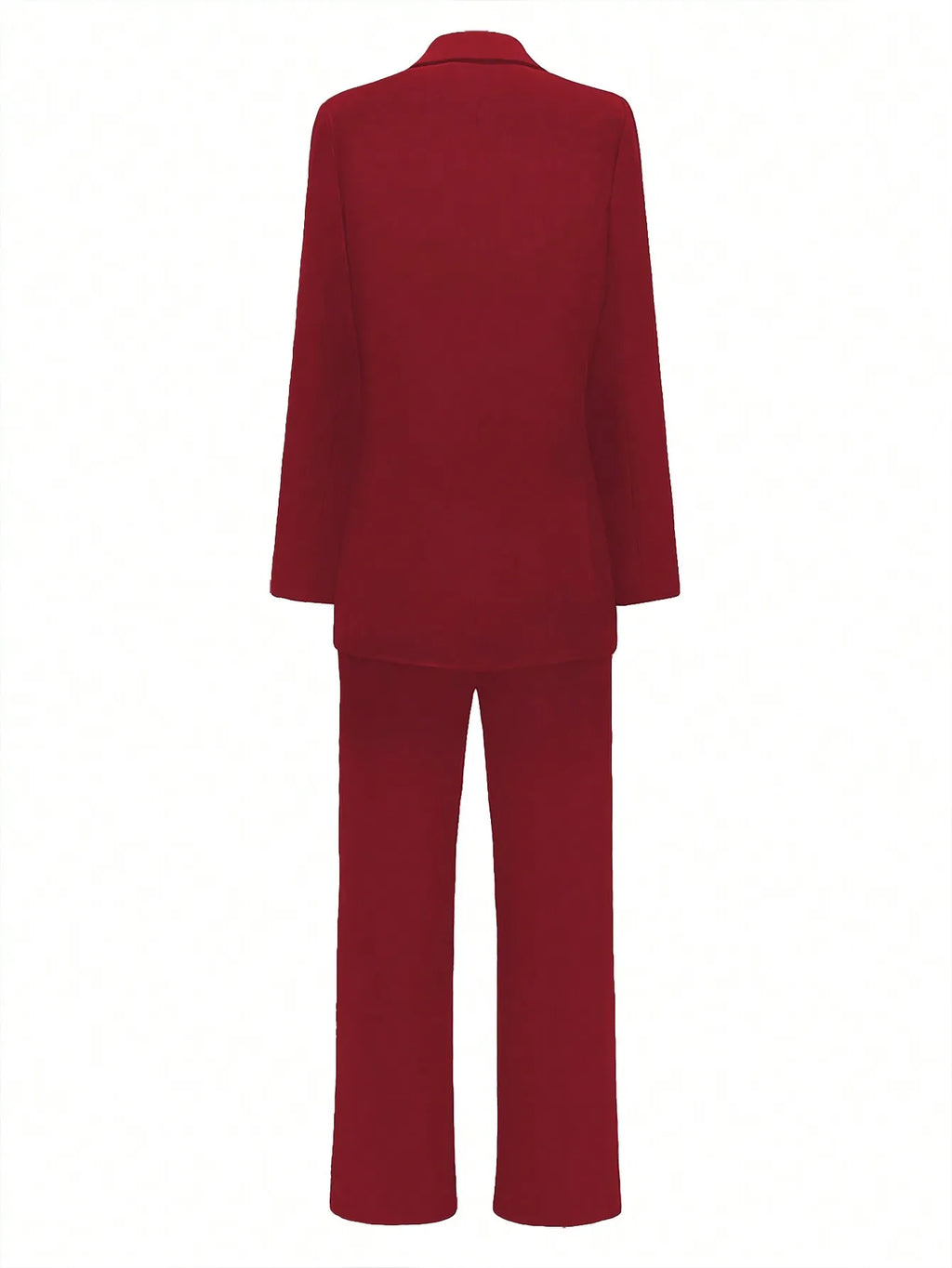 Women's Elegant Casual Blazer Jacket And Straight Trousers 2-Piece Suit Set Chrisimas & New Year Eve Party Outfit