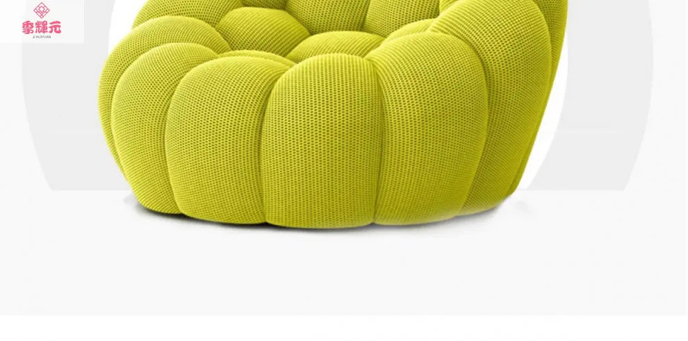 Italian Minimalist French Internet Celebrity Bubble Soccer Cream Styling Sofa Design
