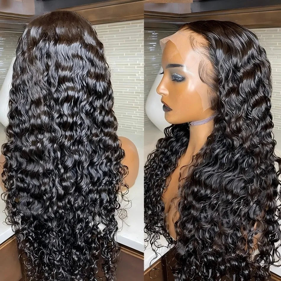 Curly Wig human hair lace frontal wig 13x6 HD lace 250 density deep wave Wig human hair 13x4 lace front Wigs for black women