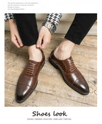 Men's Red Sole Oxford Shoes Business Office  Breathable Lace-up Shoes for Men  Chaussure Homme