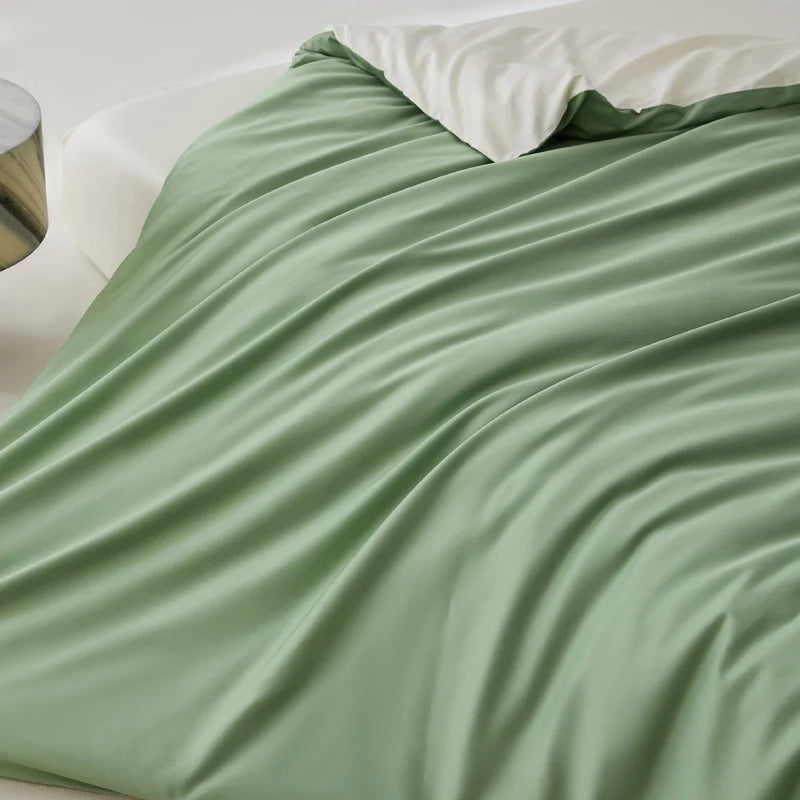 1pc Egyptian Cotton Duvet Cover Solid Color 100% Cotton 800 Thread Count Quilt Cover Korean Minimalist Style Bedding Ultra Soft