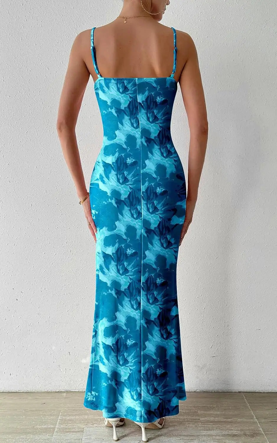 Women's Dresses Blue Jean Print Sleeveless Strapless Midi Bodycon Maxi Dress 2026 Sexy Vestidos Club Party Evening Sundress