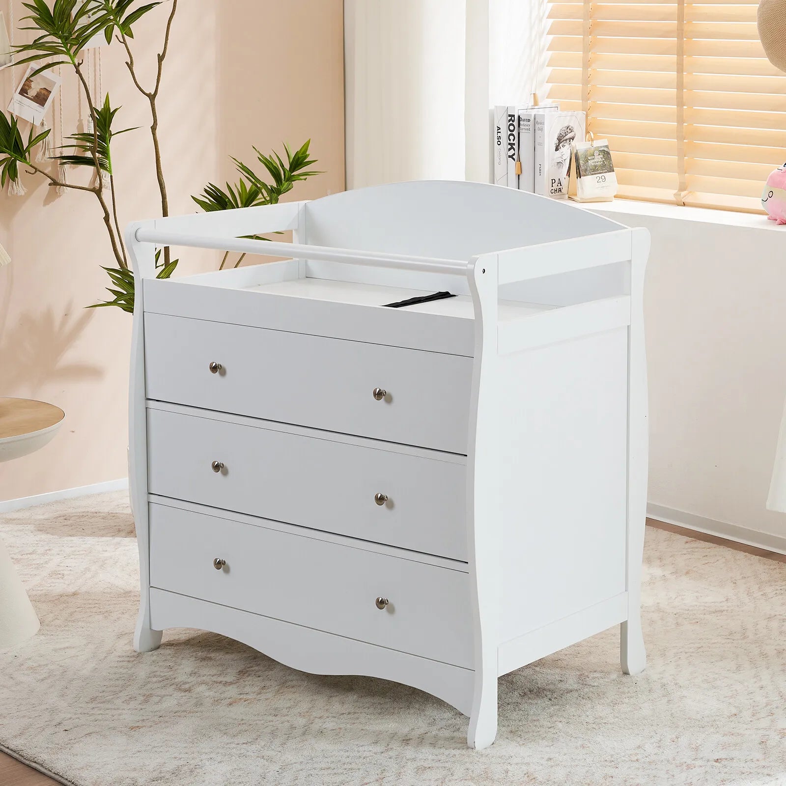 Nursery Dresser with Changing Top Baby Dresser with Changing Table Top 3 Drawers