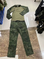 Camo Tactical Sets Outdoor Long Sleeve Wear-resisting T Shirts+Multi-pocket Tactic Cargo Pants Suit Training Workwear Combat Set