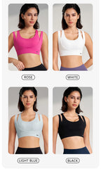 Sports Tops Women's Gym Sexy Underwear Sports Bra Tank Top Gathering Shockproof Women's Sports Underwear High Elasticity