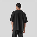 ONE POINT LYFT Print Big T Shirt Men Running Sport Gym Fitness Training Oversize 100% Cotton T-shirt Mens Bodybuilding Tee Tops