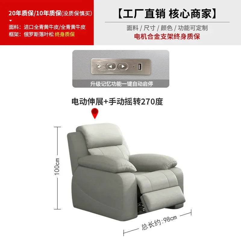 Classic Cheap Electric Recliner Sofas Gray Design European Quality Living Room Sofas Luxury Modern Divano Soggiorno Furniture