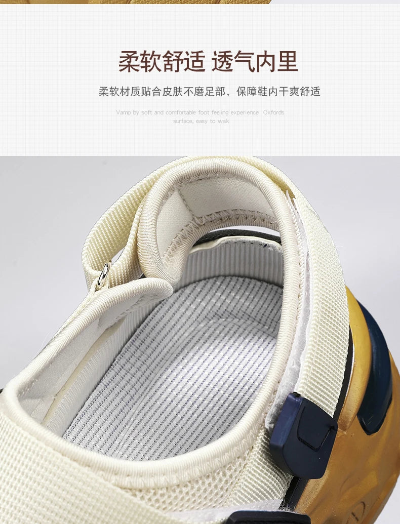 Summer Men Sandals Genuine Leather Mens Casual Shoes Outdoor Men Leather Sandals for Men Beach Shoes Roman mens Shoes