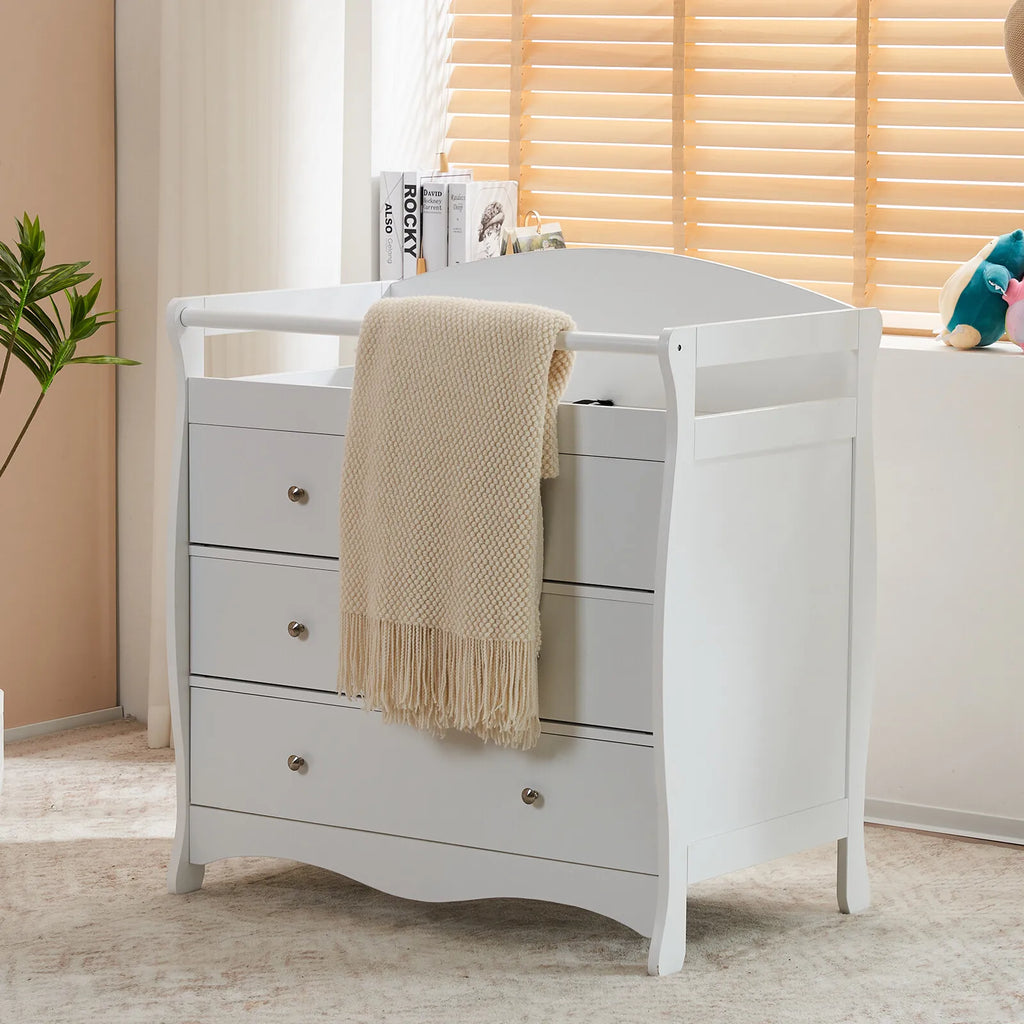 Nursery Dresser with Changing Top Baby Dresser with Changing Table Top 3 Drawers
