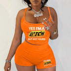 Sexy Spaghetti Strap Crop Tops And Short 2 Piece Sets Woman Outfit 2026 Summer Sexy Sport Casual Two Piece Set Women Short Sets