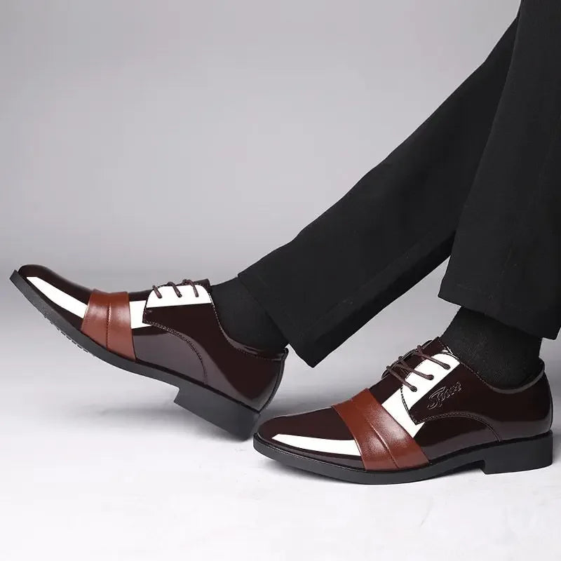 Business Dress Shoes Man Official Leather Casual Social Shoe for Men High Quality Fashion Footwear Office Elegant and Classic 39