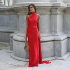 Elegant Ribbon Halter Dress Women Solid Off Shoulder Sleeveless Backless Slim Maxi Dresses 2026 Summer Autumn Party Robes Lady