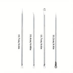 Blackhead Acne Pimple Blemish Extractor Remover Kit Stainless Steel Needles Remove Tools Face Skin Care Pore Cleaner 4pcs/bag
