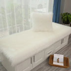 Luxury Faux Sheepskin Carpet Modern Living Room Home Decor Imitation Wool Mat Balcony Window Cushion Kids Bedroom Rug White Gray