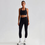 Women's Gym Workout Yoga Outfit Sets Naked feel fabric Beautiful Back Bra outdoor Running Fitness Butt-lifting Yoga Pants Suit