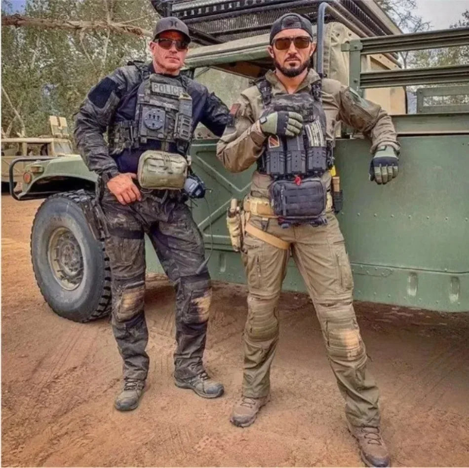 Outdoor Tactical Suit Men Airsoft Combat Shirts Paintball Uniform Hunting Assault Set Special Forces Shooting Top Cargo Pant Men