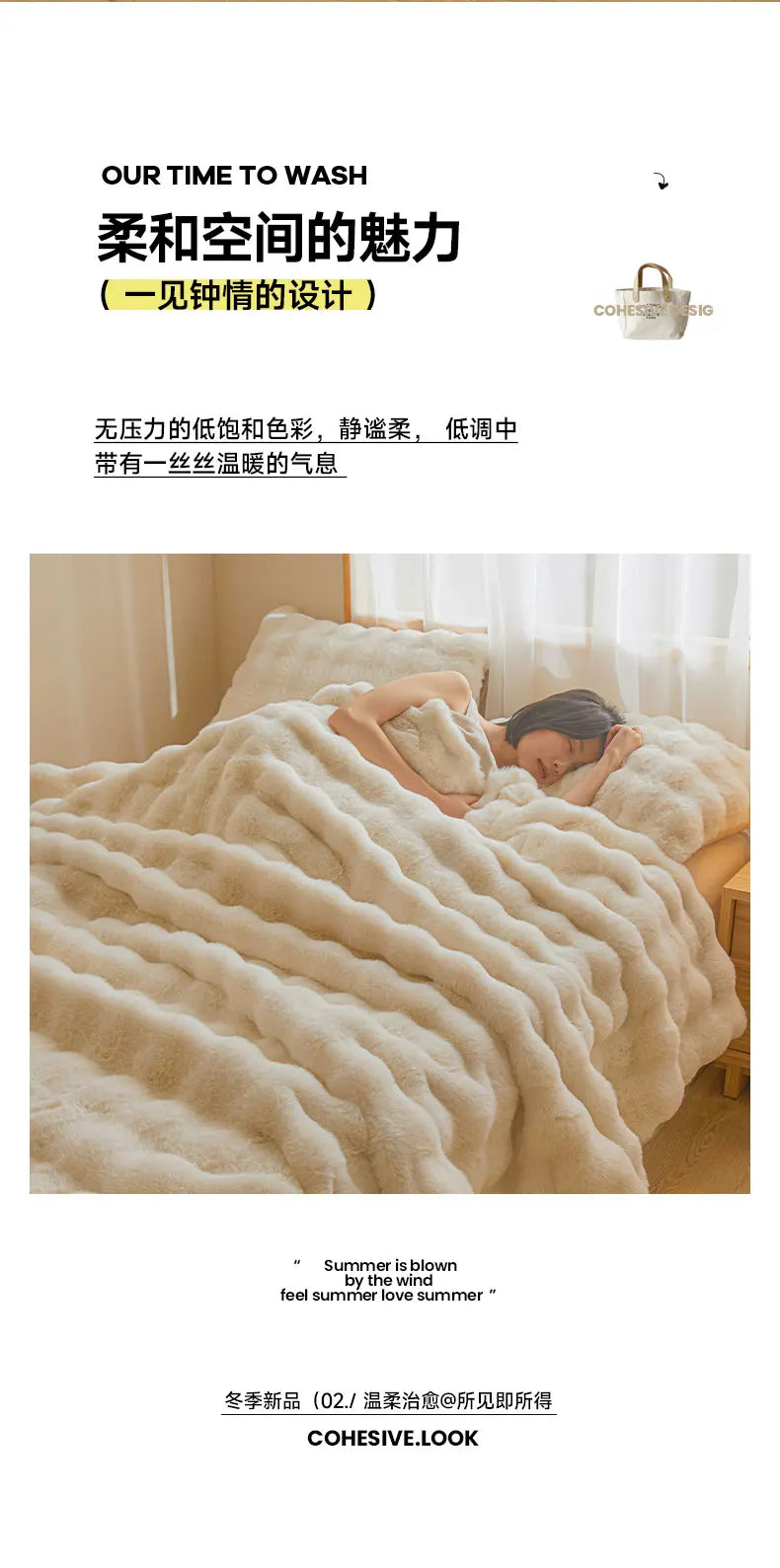 Ultra Soft Luxury Flffy Faux Rabbit Fur Blanket, Thick Winter Warm Throw Blankets, Plush Cozy Bubble Fleece Blankets Home Decor