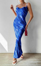 Women's Dresses Blue Jean Print Sleeveless Strapless Midi Bodycon Maxi Dress 2026 Sexy Vestidos Club Party Evening Sundress
