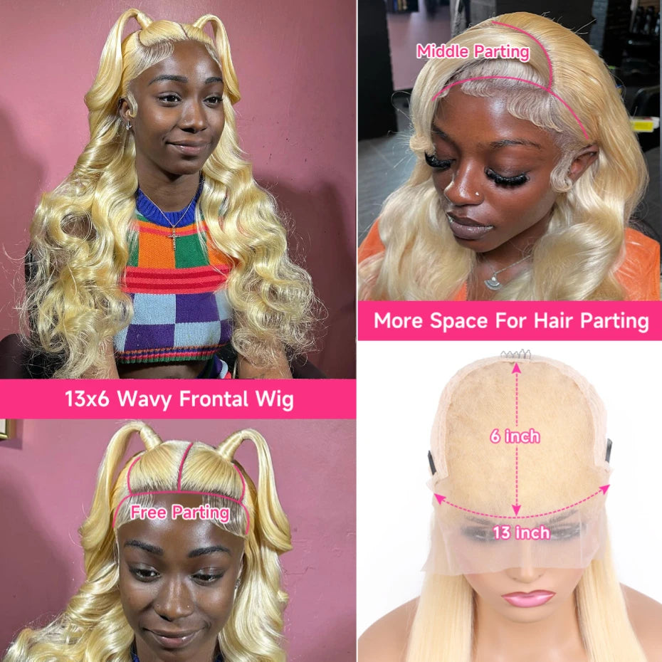 Body Wave 360 Lace Frontal Wigs 613 Human Hair Wig Vietnamese Raw Hd Lace Frontal Wig 13x6 Preplucked 13x4 Blonde Lace Front Wig