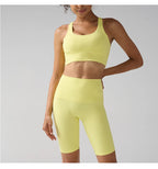 Workout Sportswear 2PCS Piece Female Women Active Wear Sports Tank Top Women Gym Workout Leggings Booty Bum Leggings