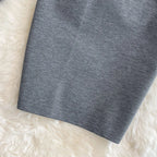 Women's Skirt Solid High Waist Work Pencil Skirt 2026 New Fashion Ladies Slim Fit Split Office OL Skirt Grey Red Black Skirts