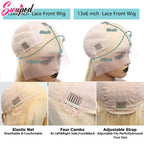 30/36 inch Bone Straight 613 Honey Blonde Hd 360 Full Lace Frontal Human Hair Wigs 13x4 13x6 250% Density Wig Cheap Wigs Glueles