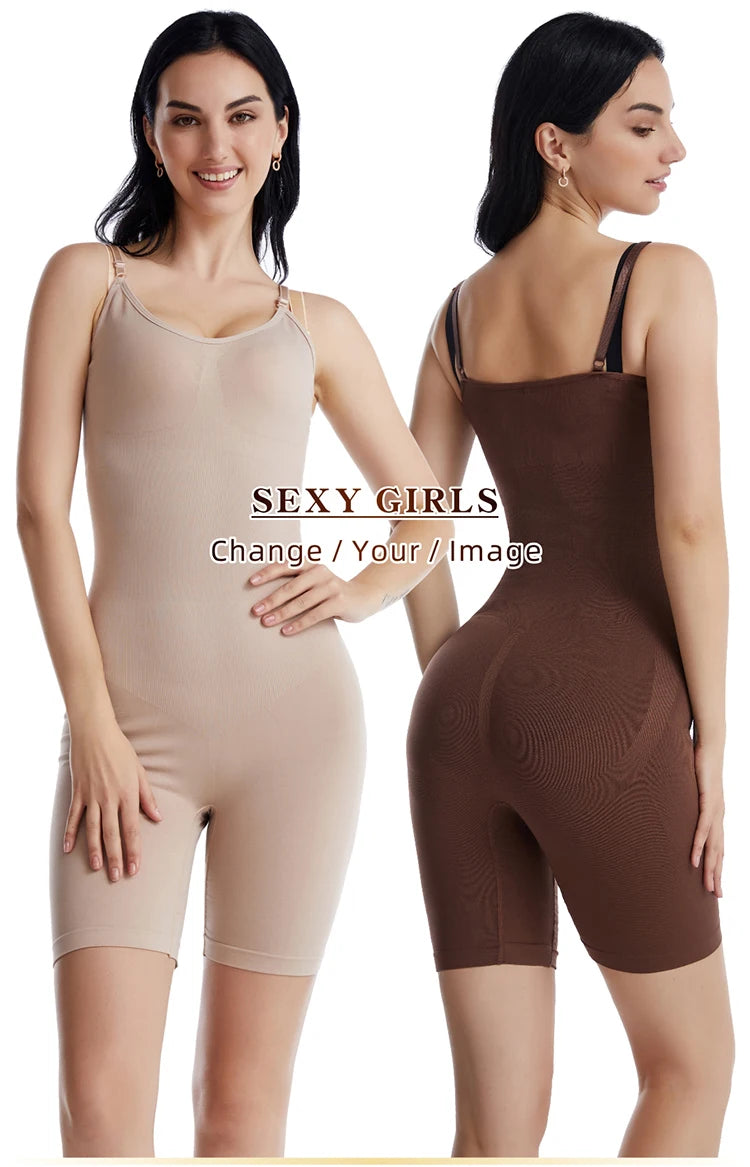 Women Bodysuit Shapewear Tummy Control Full Body Shaper Slimming Sheath Butt Lifter Push Up Thigh Slimmer Abdomen Shapers Corset