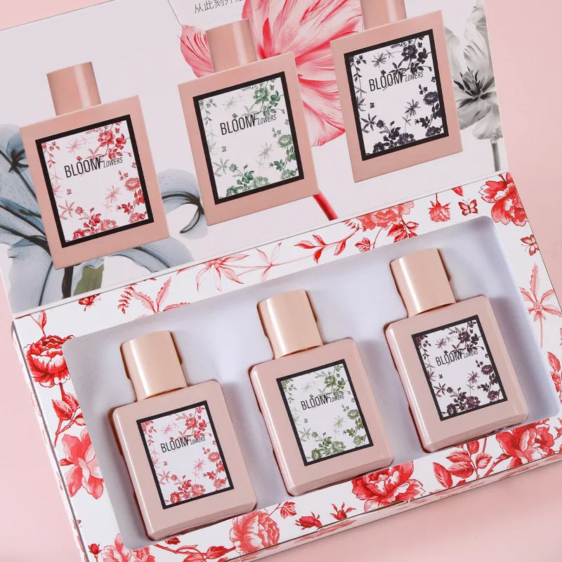 Women's Perfume Set Long-lasting Fragrance Flower Joy Blooming Water Of Flowers Floral Scent Eau De Toilette Valentine Day Gifts