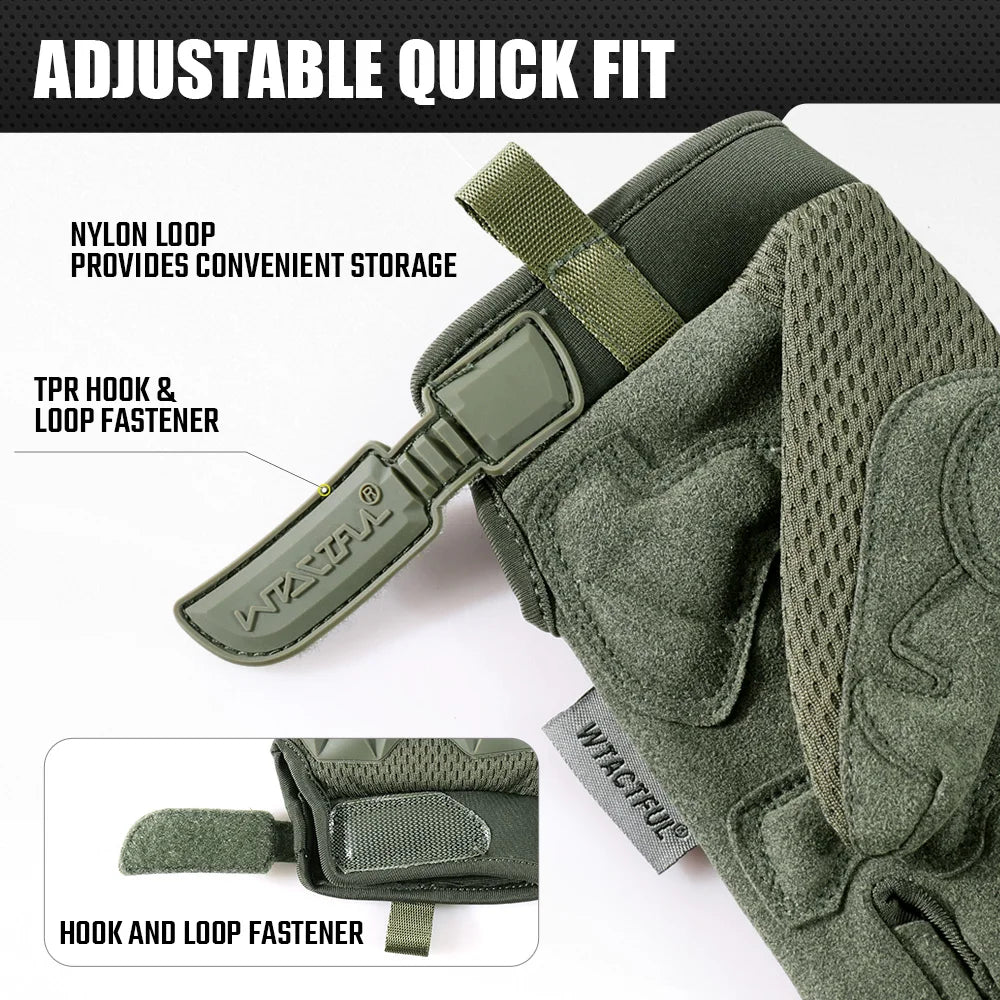 Men Tactical Gloves Touch Screen Outdoor Sport Paintball Combat Hiking Hunting Riding Bike Non-slip Breathable Cycling Equipment