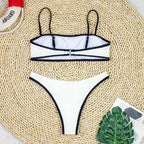 Woman Swimwear 2026 High Waist Bikinis Shorts Women's Swimsuit Luxury Ribbed Two-piece Bathing Suits Summer Bikini Set Swim Suit