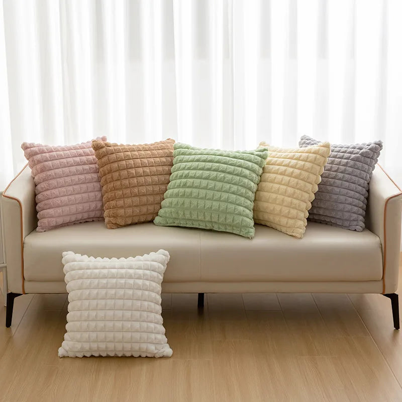Faux Fur Pillow Case Cushion Covers 45x45cm Home Decorative Throw Cushion Cover Sofa Cushion Cover Winter Christmas Decoration