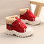 2021 Children Warm Boots Winter New Boys Plus Thicken Velvet Cotton Shoes Girls Waterproof Short Boots Baby Cotton Boots