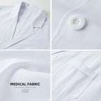 Custom Logo Men's Lab Coat 3 Pockets Short Sleeve Women's Lab Coats Medical Gown Dotctor Nurse Scrubs Hospital Clinic Uniform
