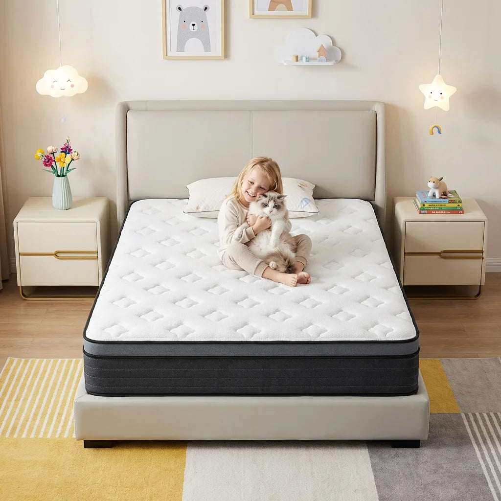 12 Inch Twin Mattress Memory Foam Mattress in a Box - Medium Firm Feel, Cool Sleep & Pressure Relief - CertiPUR-US Certified Main image