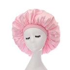 Large Bonnet Women Big Size Satin Bonnet Sleeping Night Women Cap Bonnet Hat Satin Cheveux Nuit Silk Bonnets for Women