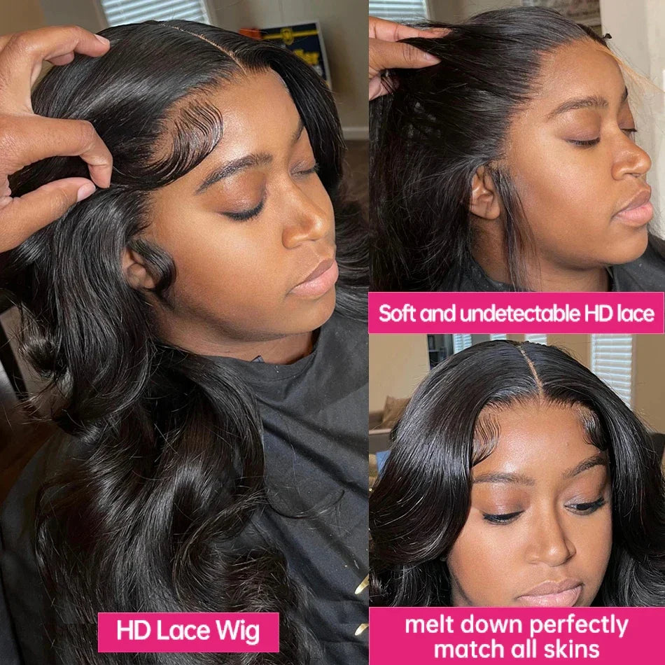 Glueless Wig Human Hair Ready To Wear Body Wave Human Hair Wigs Human Hair Lace Frontal Wig Choice Cheap Wigs On Clearance Sale