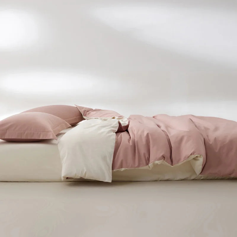 1pc Egyptian Cotton Duvet Cover Solid Color 100% Cotton 800 Thread Count Quilt Cover Korean Minimalist Style Bedding Ultra Soft