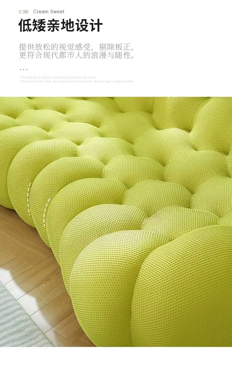 Compressed vacuum cross-border honeycomb pull-point bubble sofa special-shaped hall football three-person lazy sofa
