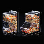 Pet Hamster Rabbit Squirrel Food Dispenser Feeder Plastic Clear Automatic Pet Feeder for Hamster Guinea Pigs Food Bowl Container