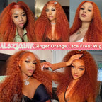 Rose Pink Small Curls Lace Front Wig 13x4 HD Deep Wave Frontal Wig for Women Synthetic Lace Frontal Wig Pre Plucked Daily